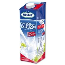 Trvanlivé mléko Meggle - plnotučné 3,5%, 1 l