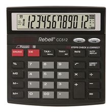 Stolní kalkulačka Rebell CC512 BX - 12-míst, nakloněný display, černá