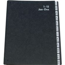 Třídicí kniha Q-Connect - A4, 1-12, černá