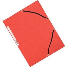 Desky s chlopněmi a gumičkou Q-Connect - A4, červené, 10 ks