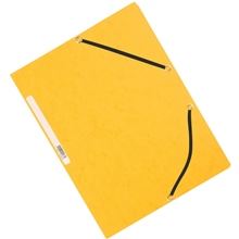 Desky s chlopněmi a gumičkou Q-Connect - A4,  žluté, 10 ks