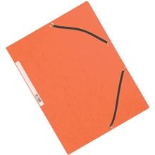 Desky s chlopněmi a gumičkou Q-Connect - A4, oranžové, 10 ks
