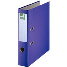 Pákový pořadač Q-Connect - A4, poloplastový, šíře hřbetu 7,5 cm, fialový