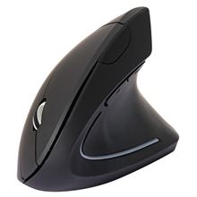 Bezdrátová ergonomická myš Q-Connect - černá