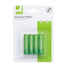 Alkalické baterie Q-Connect - 1,5V, LR03, typ AAA, 4 ks
