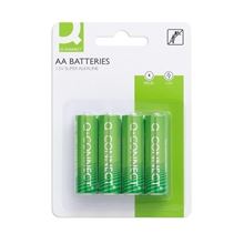 Alkalické baterie Q-Connect - 1,5V, LR6, typ AA, 4 ks