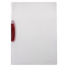 Zakládací desky s výklopným klipem Q-Connect - A4, kapacita 30 listů, červená spona, 1 ks