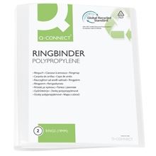 Prezentační 2kroužkový pořadač Q-Connect - A4, šíře hřbetu 2,6 cm, bílý, 1 ks