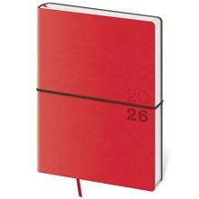Denní diář 2026 Flexio - A5, červený