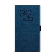 Týdenní kapesní diář 2026 Fabric - modrý
