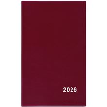 Týdenní diář 2026 PVC - bordó