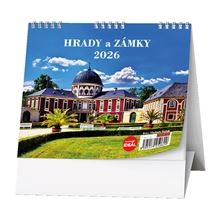 Stolní kalendář 2026 Hrady a zámky