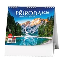 Stolní kalendář 2026 Příroda, hory, řeky, jezera…