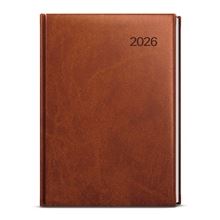 Denní diář 2026 Vivella - A5, hnědý