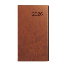 Týdenní kapesní diář 2026 Vivella - hnědý