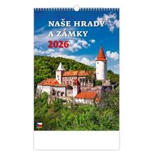 Nástěnný kalendář 2026 Naše hrady a zámky