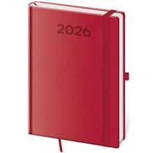 Týdenní diář 2026 Print Pop - A5, malinový
