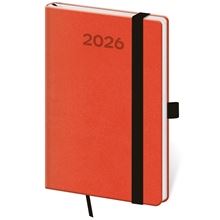 Týdenní kapesní diář 2026 Print Pop - oranžový