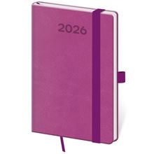 Týdenní kapesní diář 2026 Print Pop - fialový