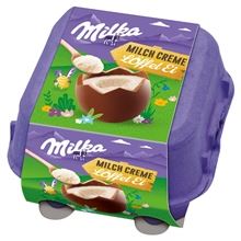 Milka vajíčka s mléčným krémem, 136 g