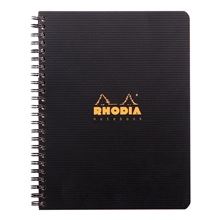 Kroužkový blok Rhodia Active, A4+, linkovaný - černý