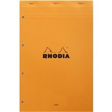 Poznámkový blok Rhodia Basics A4+, oranžový - linkovaný