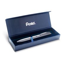 Gelový roller Pentel Energel 07 - celokovový, stříbrný