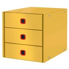 Zásuvkový box Leitz Click&Store Cosy - 3 zásuvky, teplá žlutá