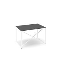 Psací stůl Lenza ProX - 118 x 80 cm, černý Grafit/bílý