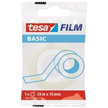 Lepicí páska Tesa BASIC - 15 mm x 33m, transparentní