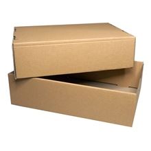 Krabice kartonové 3vrstvé - s víkem, 30 x 8,9 x 19,8 cm, nosnost 4,6 kg, 10 ks