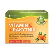 Vitamin C + rakytník - 40 tablet