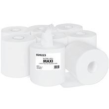Papírové ručníky v roli Maxi - 2vrstvé, bílý recykl, 6 rolí