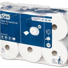 Toaletní papír Tork SmartOne - T8, 2vrstvý, bílý recykl, 6 rolí