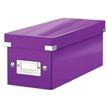 Krabice na CD Click & Store Leitz WOW, purpurová