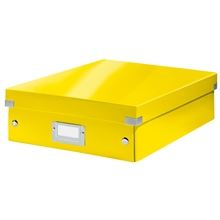 Krabice Click & Store Leitz WOW - M, žlutá