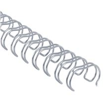 Drátěné hřbety 1/4" - průměr 6,4 mm, 3:1, stříbrné, 100 ks