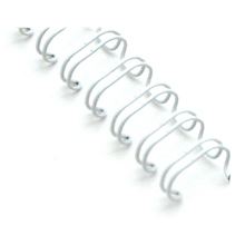 Drátěné hřbety 1/4" - průměr 6,4 mm, 3:1, bílé, 100 ks