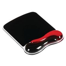 Podložka pod myš Kensington Duo Gel - gelová, s opěrkou zápěstí, červeno-černá