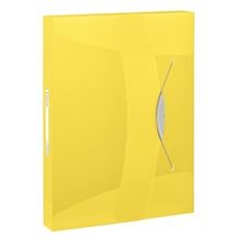 Box na spisy s gumičkou Esselte VIVIDA - A4, žlutý, 4,0 cm