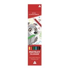 Pastelky Concorde - trojhranné, 6 ks