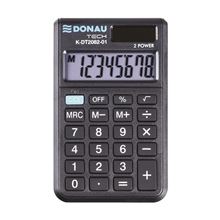 Kapesní kalkulačka DONAU TECH, K-DT2082 - 8-míst displej, černá