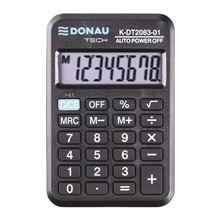 Kapesní kalkulačka DONAU TECH, K-DT2083 - 8-míst displej, černá