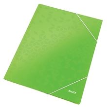 Desky s chlopněmi a gumičkou Leitz WOW - A4, zelené, 1 ks