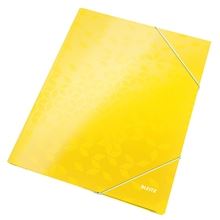 Desky s chlopněmi a gumičkou Leitz WOW - A4,  žluté, 1 ks