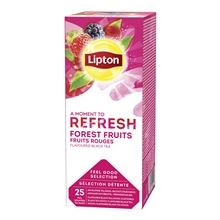 Černý čaj Lipton Refresh - lesní plody, 25x 1,6 g