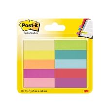 Bločky Post-it značkovací - 12,7 x 44,4 mm, mix 10 barev