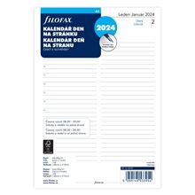 Náhradní náplň diáře Filofax - A5,  den na 1 stranu