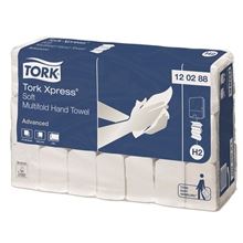 Skládané papírové ručníky Tork Advanced - H2, bílé, 2vrstvé, 21x136 ks