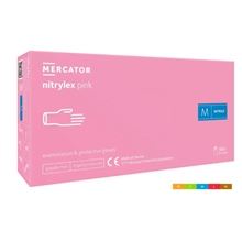 Rukavice Nitrylex pink - nepudr., vel. M